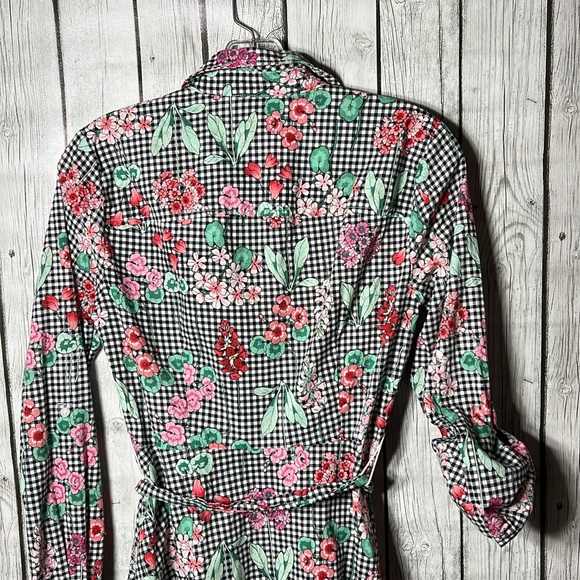 TOMMY HILFIGER FLORAL COTTON BELTED SHIRT DRESS SIZE 2 - Picture 12 of 15